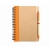 Eco notitieboekje met balpen oranje