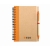 Eco notitieboekje met balpen oranje