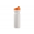 Bidon Design met ergonomische dop (750 ml) wit / oranje