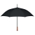 Paraplu met houten handvat zwart