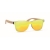 Bamboe zonnebril met all-over glas (UV400) geel