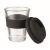 Glazen drinkbeker (350 ml) zwart