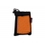 RPET cooling towel (30x80 cm) zwart / oranje