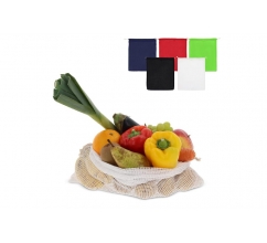 Herbruikbaar groente & fruit zakje OEKO-TEX® katoen 40x45cm bedrukken