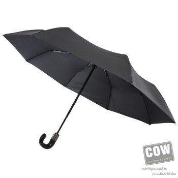 Afbeelding van relatiegeschenk:Montebello 21" opvouwbare automatische paraplu met gebogen handvat