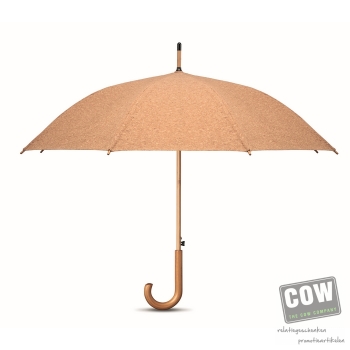 Afbeelding van relatiegeschenk:23 inch paraplu van kurk