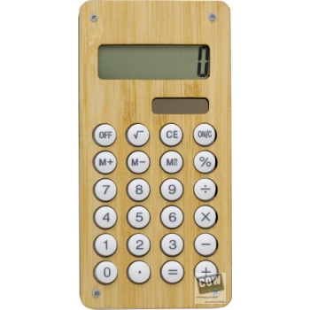 Afbeelding van relatiegeschenk:Bamboe rekenmachine Thomas