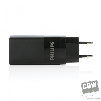 Afbeelding van relatiegeschenk:Philips Ultra snelle 3-poorts USB oplader 65W