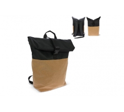 Rolltop rugzak kurk & R-PET 18L bedrukken